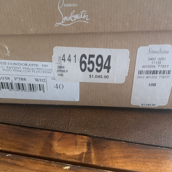 Christian Louboutin empty shoe box with Louboutin two shoe bags - Picture 5 of 5